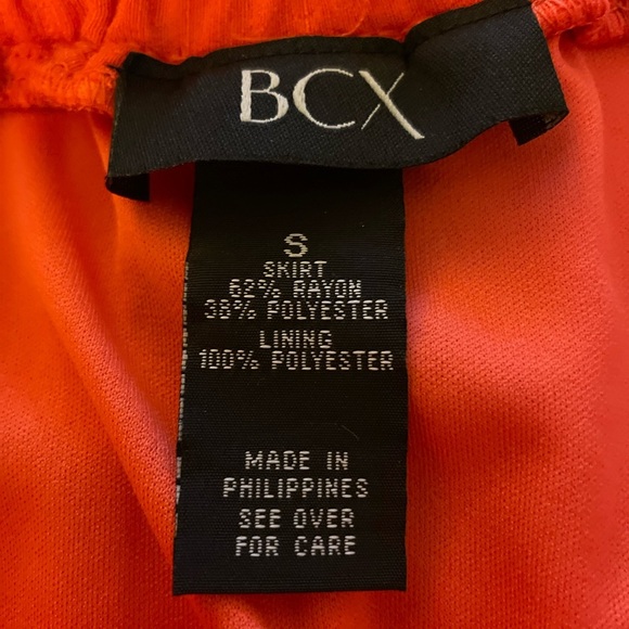 BCX Vibrant Red Midi Skirt - Picture 3 of 3